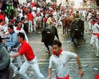 Pamplona Running with the Bulls